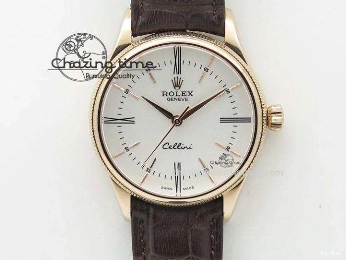 MiroTime 0121 Day Date 40mm YG 904L Steel TWF 1:1 Best Edition White Dial on YG Bracelet A FreshLook 2368